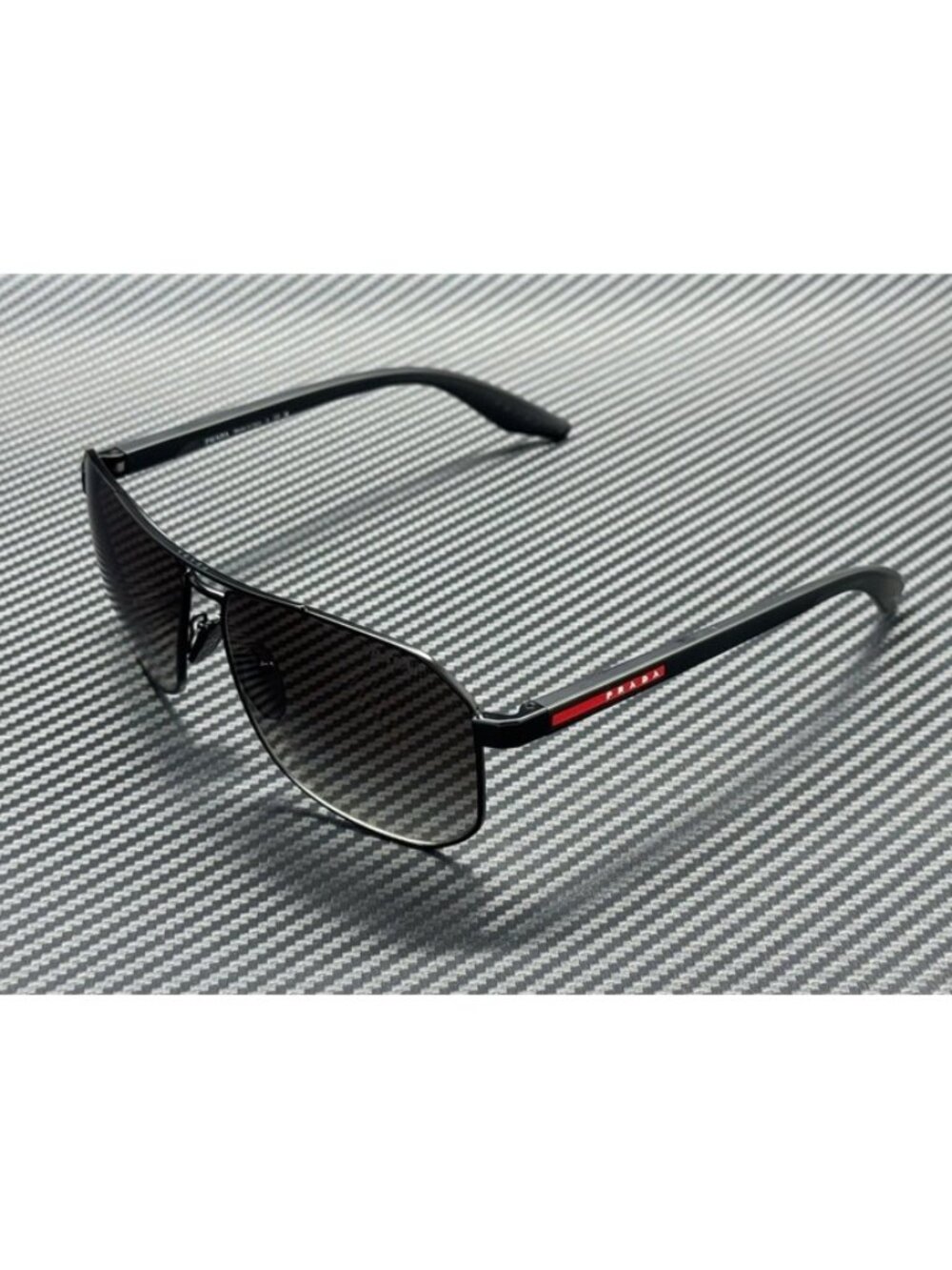 New Prada Linea Rossa Men Matte Black Sunglasses 62-14-145